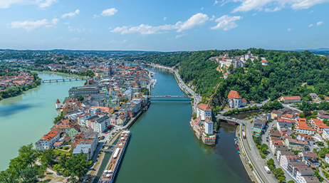 Blick auf die Stadt Passau