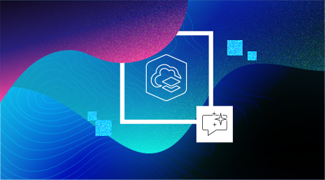 Grafik mit einem Icon für ArcGIS und einem Icon, das einen intelligenten Assistenten symbolisiert