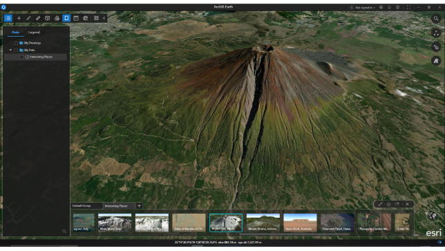 Visualisation 3D du mont Fuji