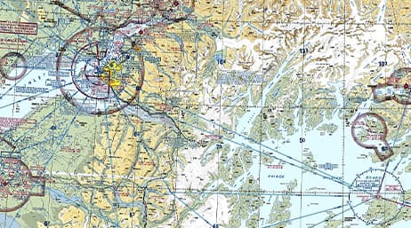 Luftfahrtkarte 